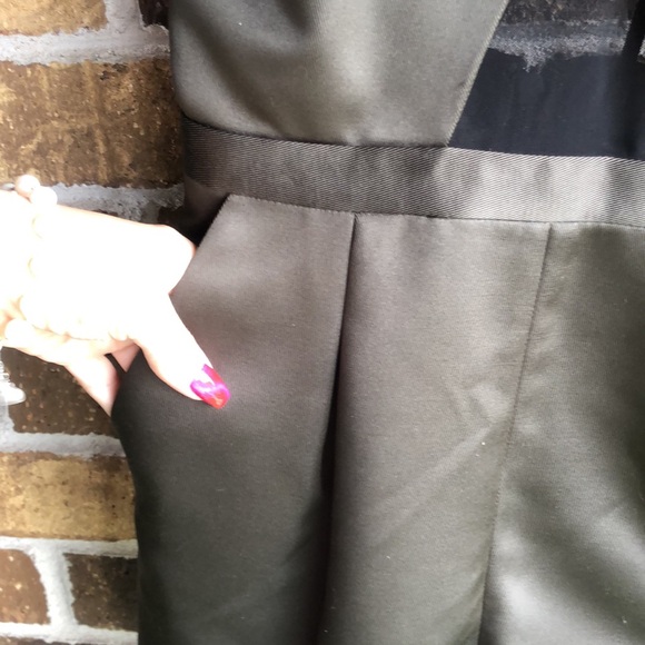 TOPSHOP Army Green Romper - Picture 7 of 9